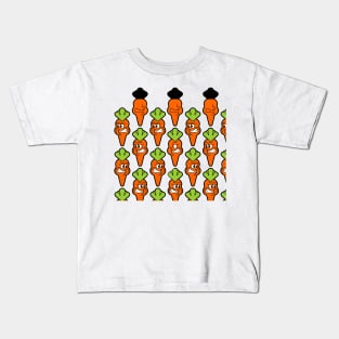 Cute Carrot Pattern Kids T-Shirt